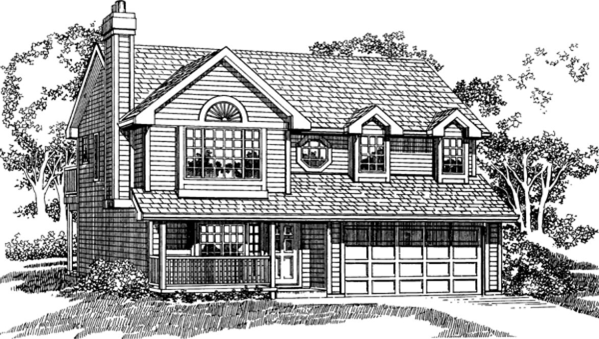 Full Rendering for House Plan #515931