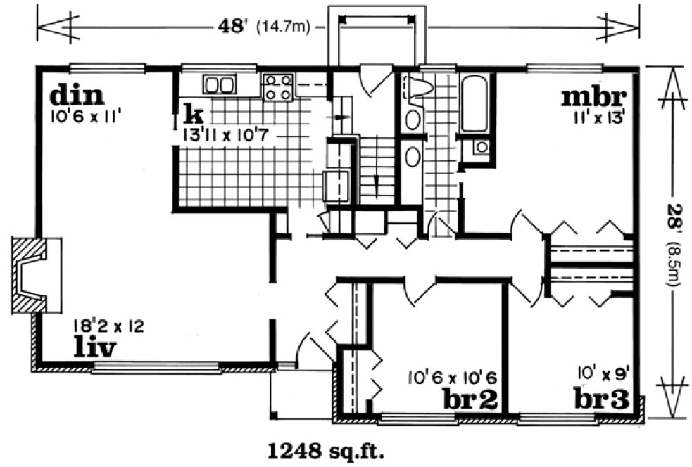 Main Floor Plan for House Plan #518421