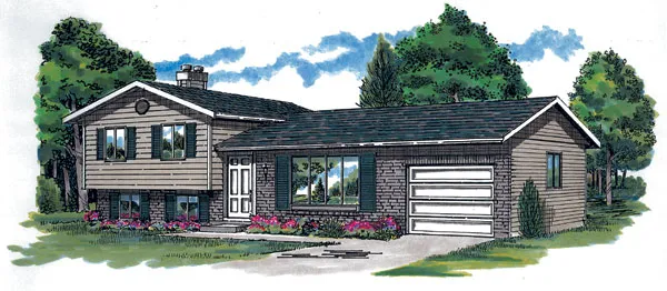 Full Rendering for House Plan #518521