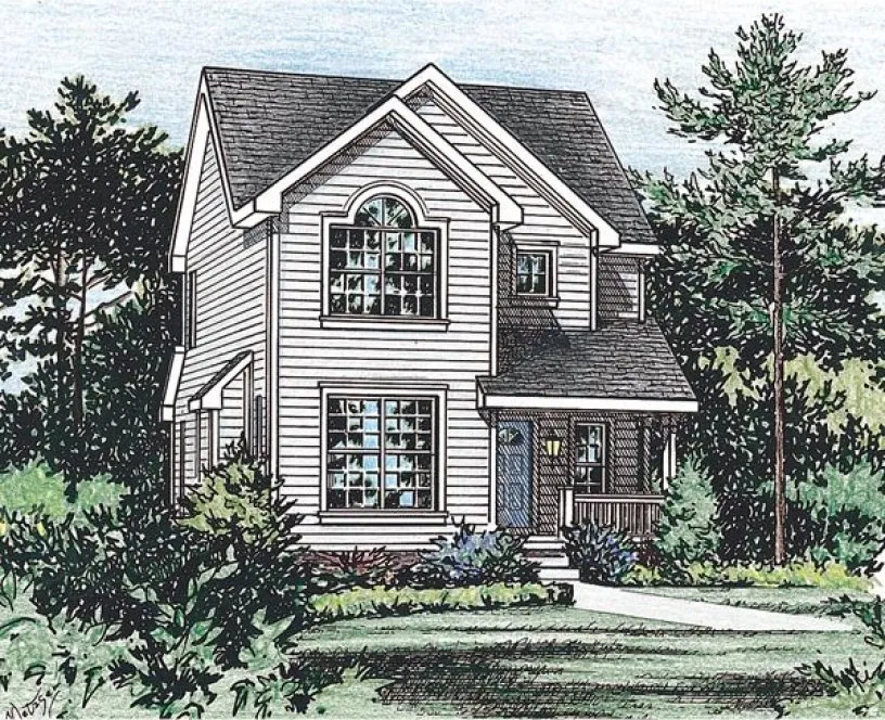 Full Rendering for House Plan #155931