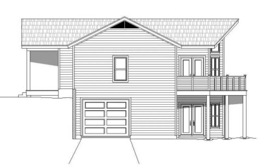 Right Elevation for House Plan #696712