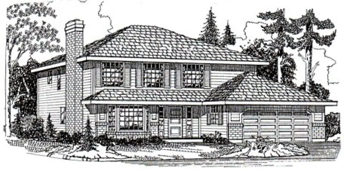 Full Rendering for House Plan #505331