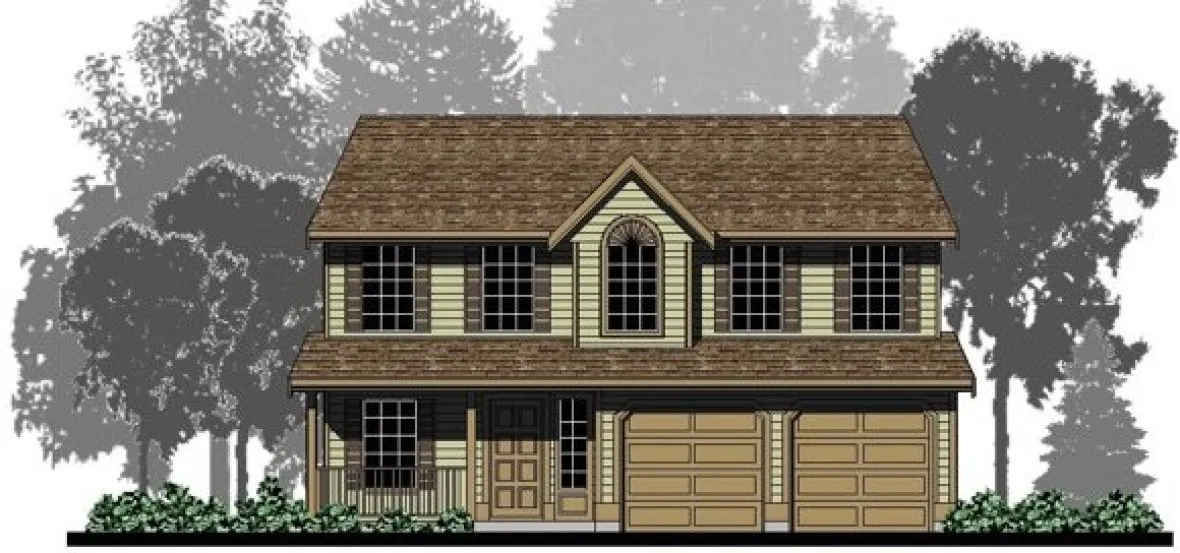 Full Rendering for House Plan #500461