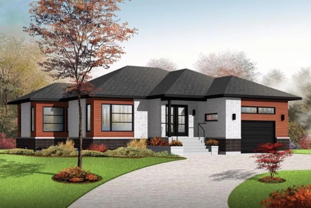 Full Rendering for House Plan #142431