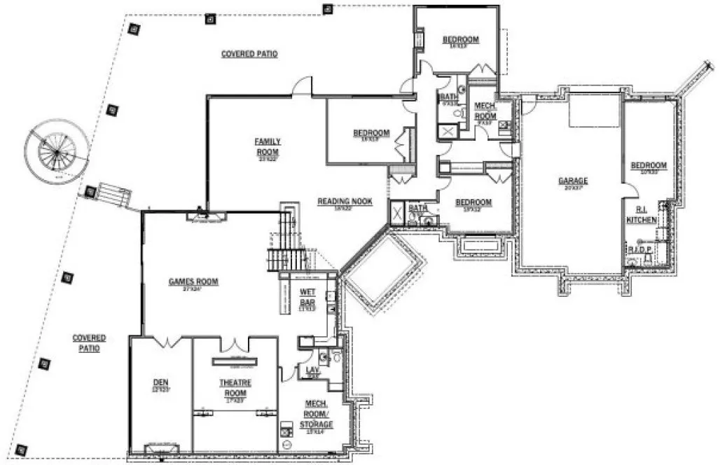 Basement Plan for House Plan #559157