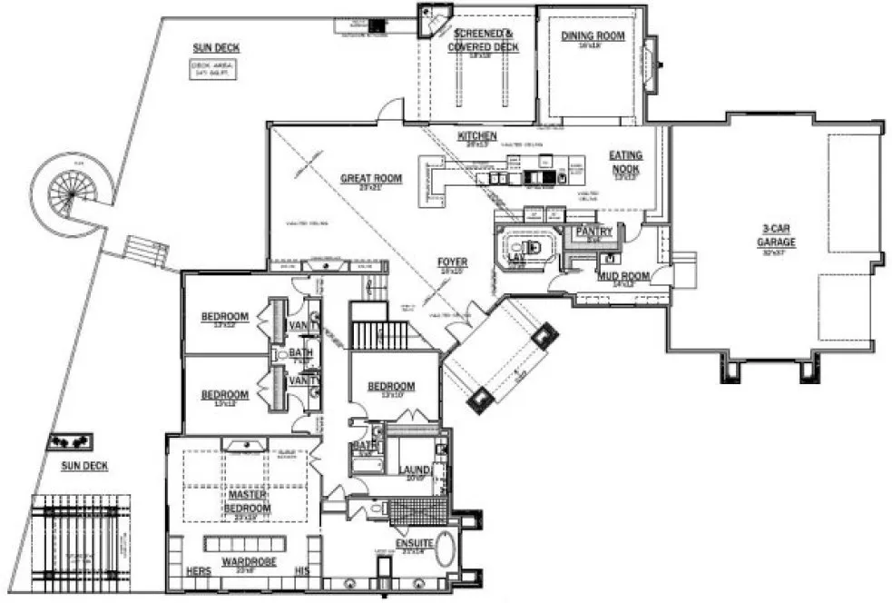 Main Floor Plan for House Plan #559157