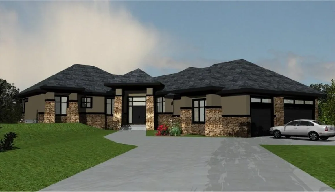 Full Rendering for House Plan #559157