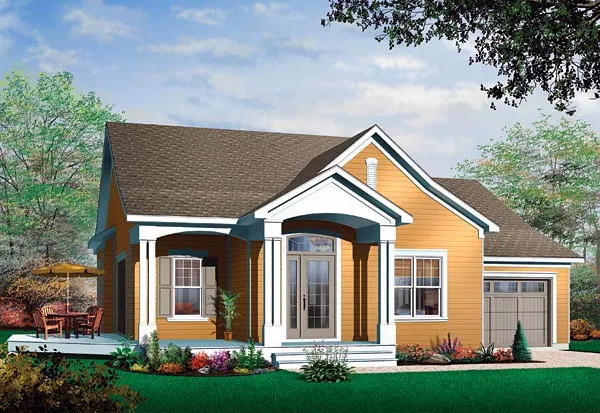 Full Rendering for House Plan #143123