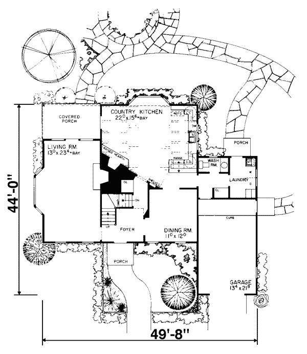 Main Floor Plan for House Plan #525802