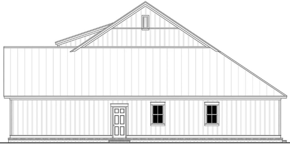 Right Elevation for House Plan #306591