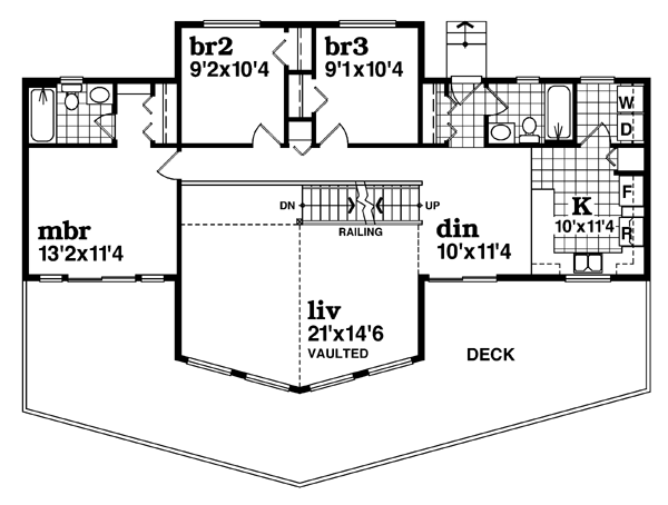 Main Floor Plan for House Plan #512961