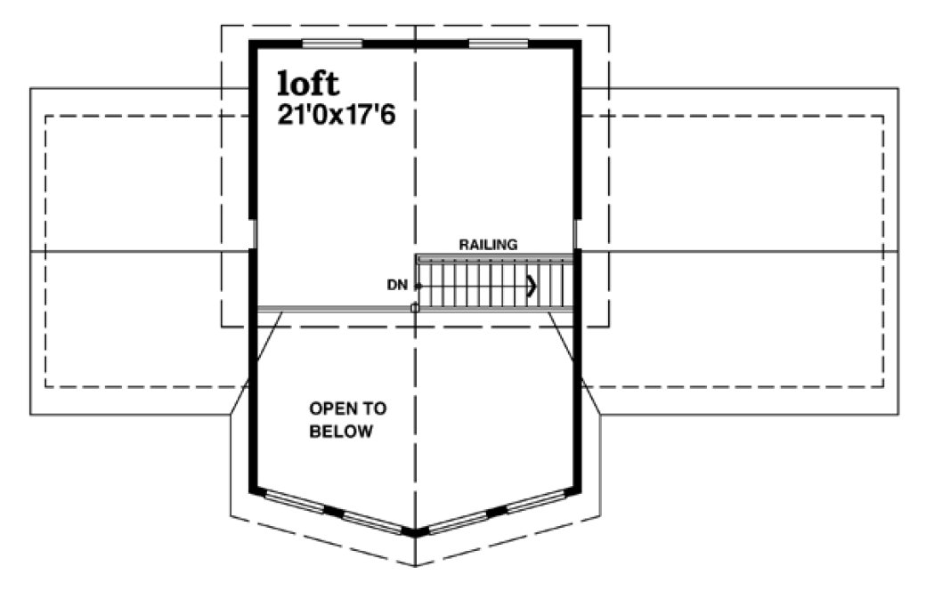 Second Floor Plan for House Plan #512961