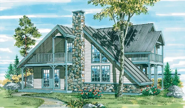 Full Rendering for House Plan #517661