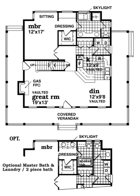 Main Floor Plan for House Plan #514361