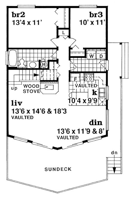 Main Floor Plan for House Plan #513451