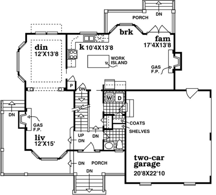 Main Floor Plan for House Plan #514291