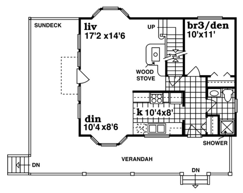 Main Floor Plan for House Plan #515631
