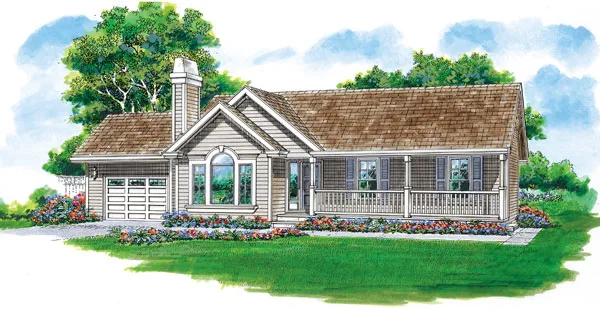 Full Rendering for House Plan #518241