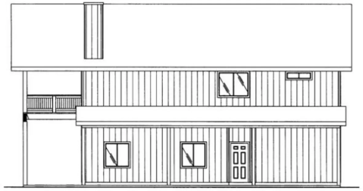 Right Elevation for House Plan #451243
