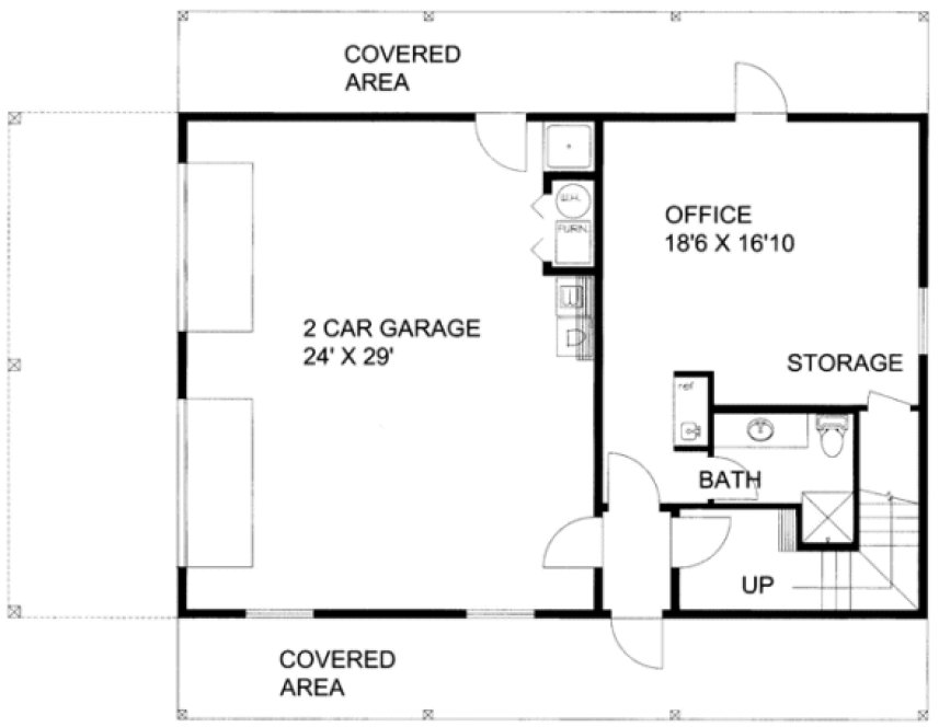 Main Floor Plan for House Plan #451243