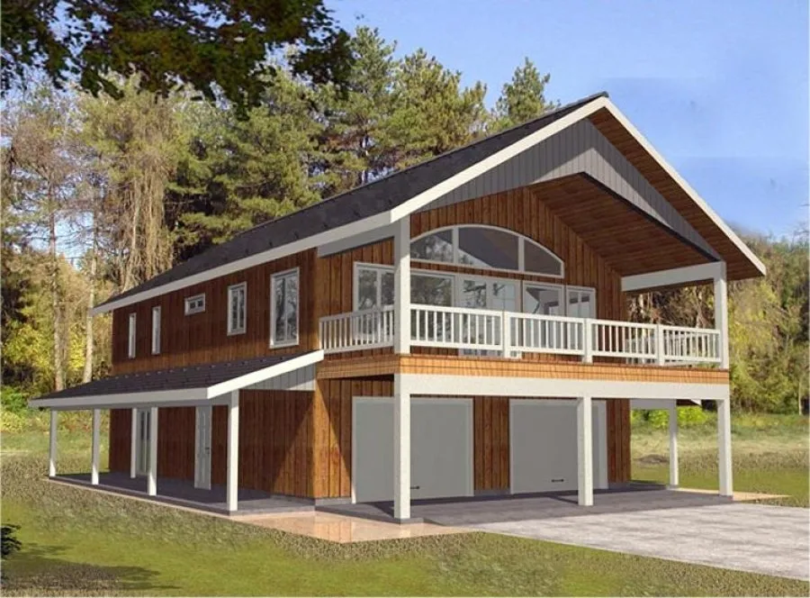 Full Rendering for House Plan #451243