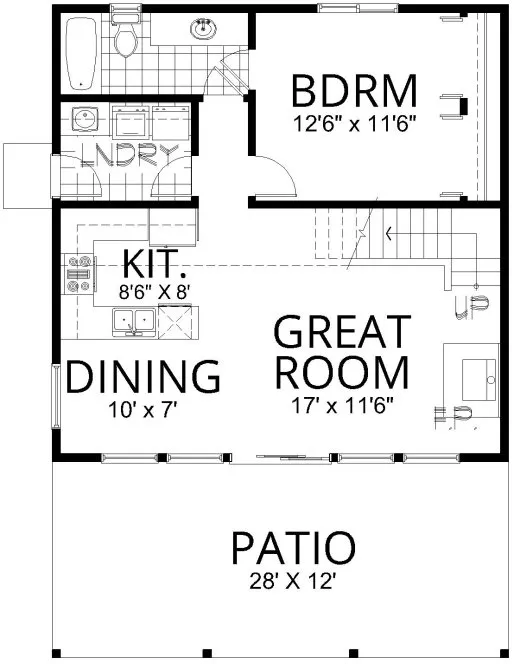 Main Floor Plan for House Plan #805811