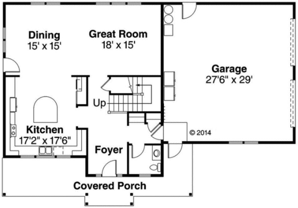 Main Floor Plan for House Plan #343152