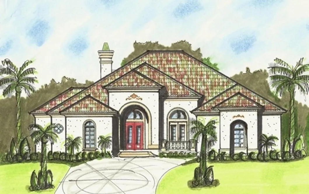 Full Rendering for House Plan #395103