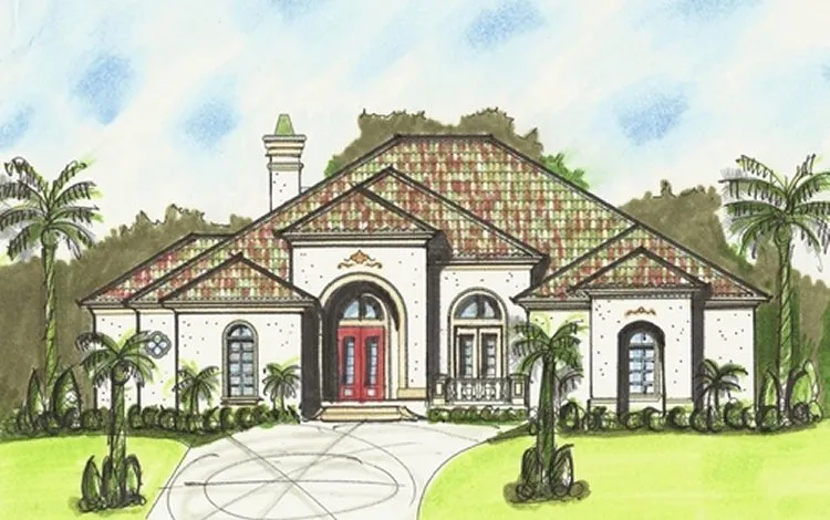 Full Rendering for House Plan #395103