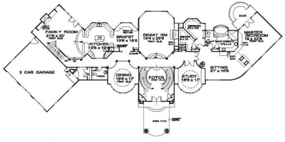 Main Floor Plan for House Plan #391457