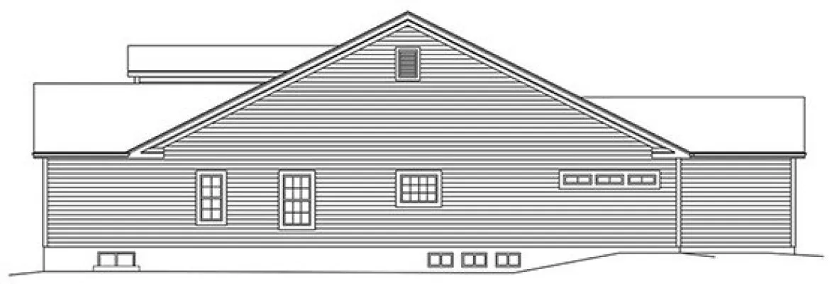 Right Elevation for House Plan #635302