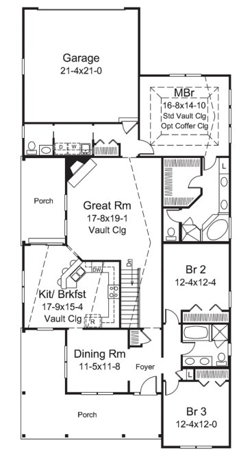 Main Floor Plan for House Plan #635302