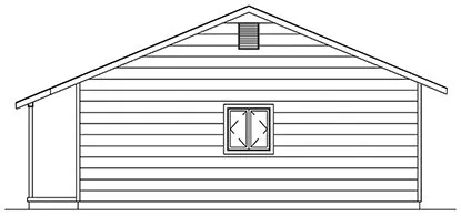 Right Elevation for House Plan #638821