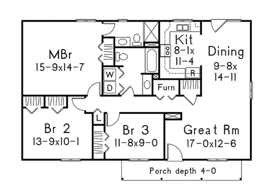 Main Floor Plan for House Plan #638821