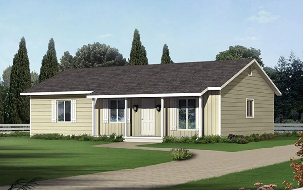 Full Rendering for House Plan #638821