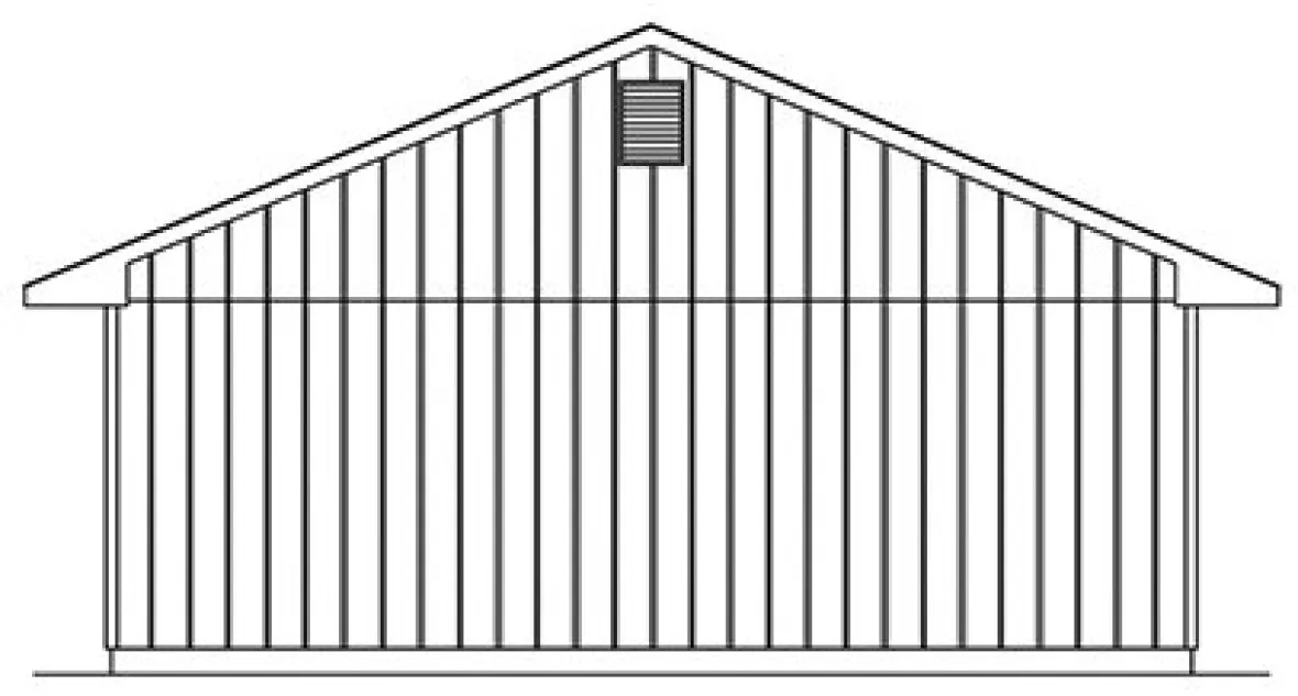 Left Elevation for House Plan #630611