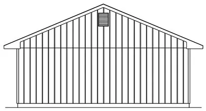Left Elevation for House Plan #630611