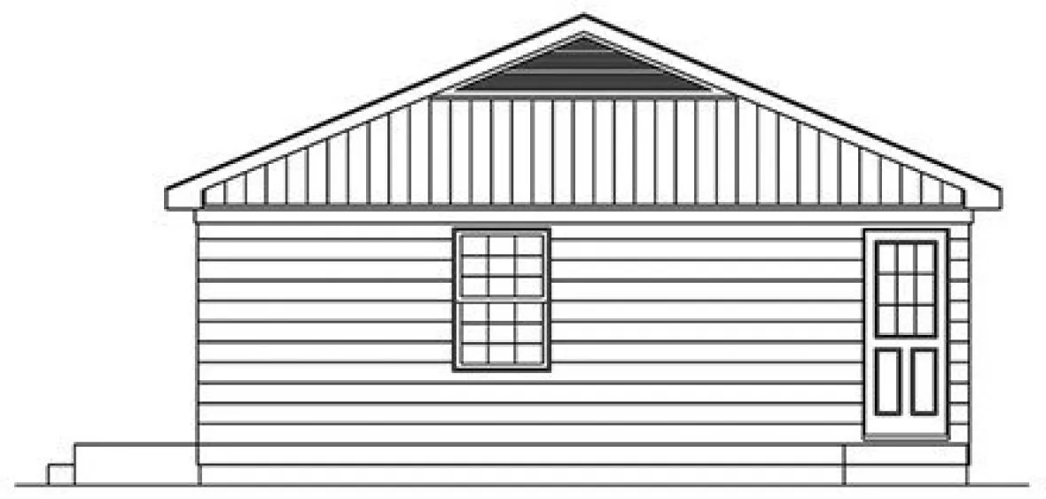 Right Elevation for House Plan #630080