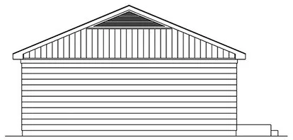 Left Elevation for House Plan #630031