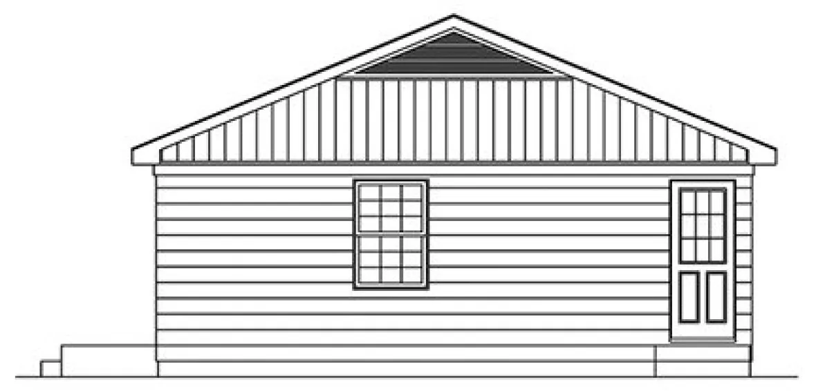 Right Elevation for House Plan #630031