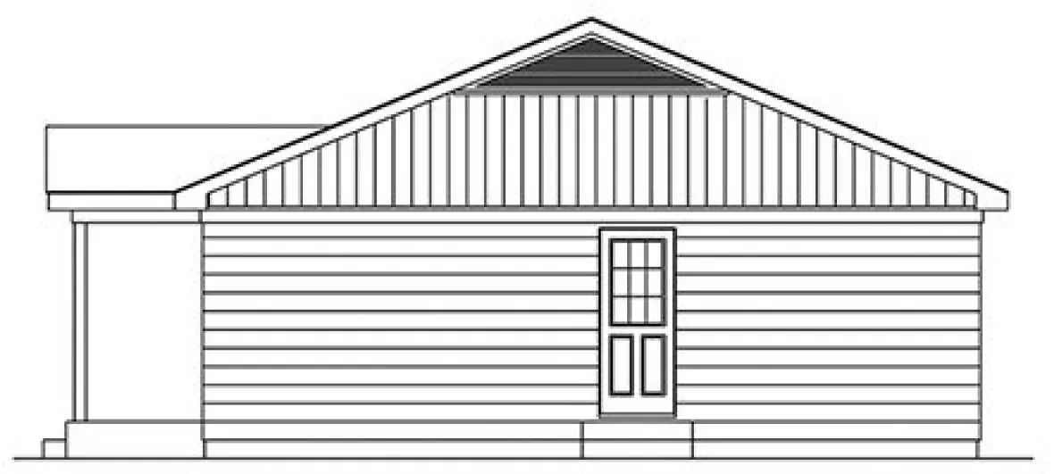 Right Elevation for House Plan #635431