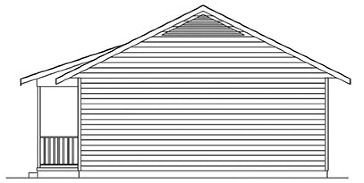 Right Elevation for House Plan #637351