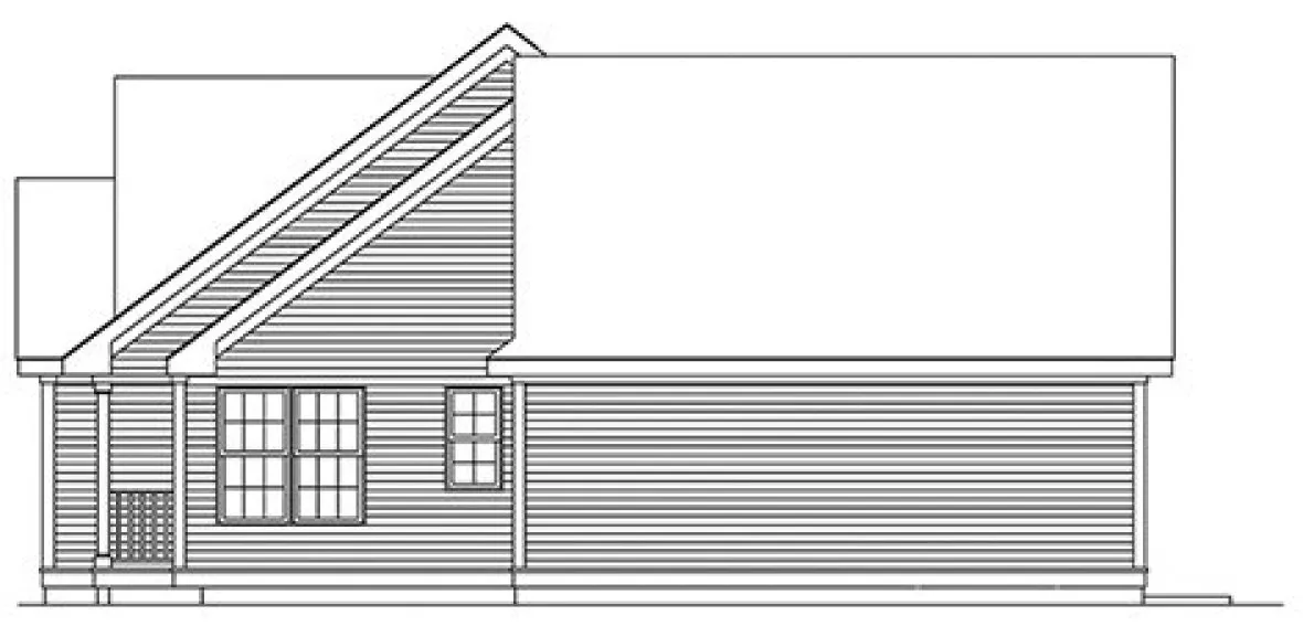 Right Elevation for House Plan #638071