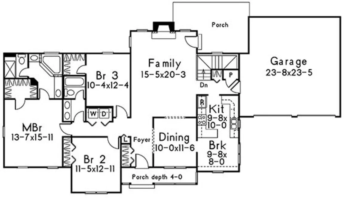 Main Floor Plan for House Plan #638071