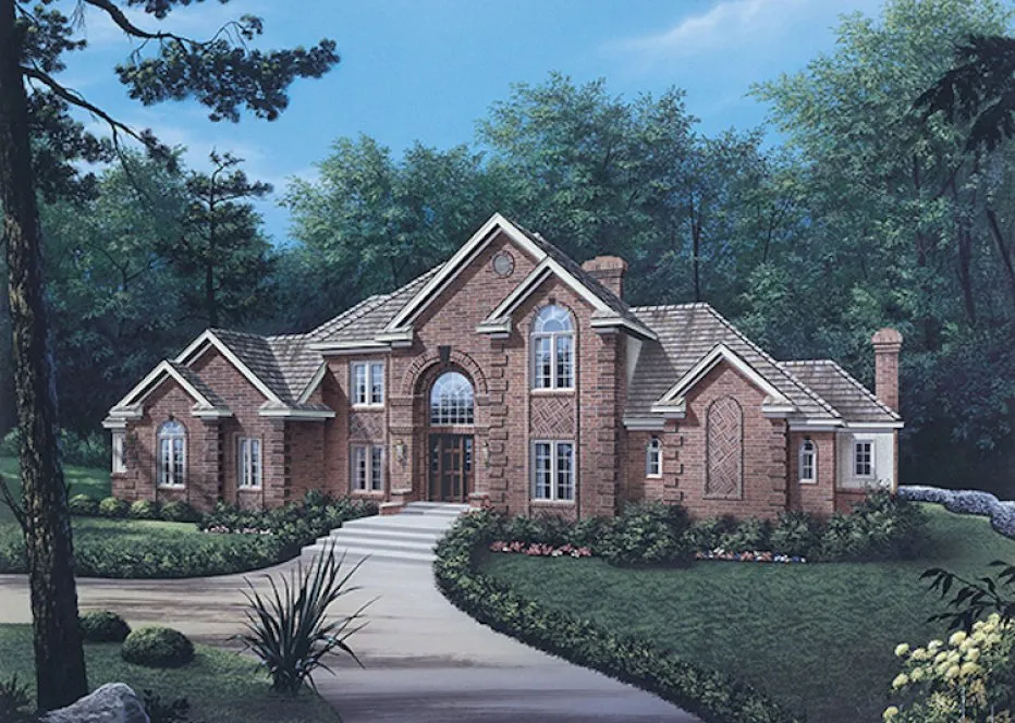 Full Rendering for House Plan #632223