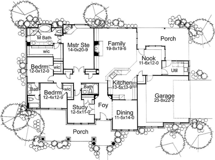 Main Floor Plan for House Plan #641252