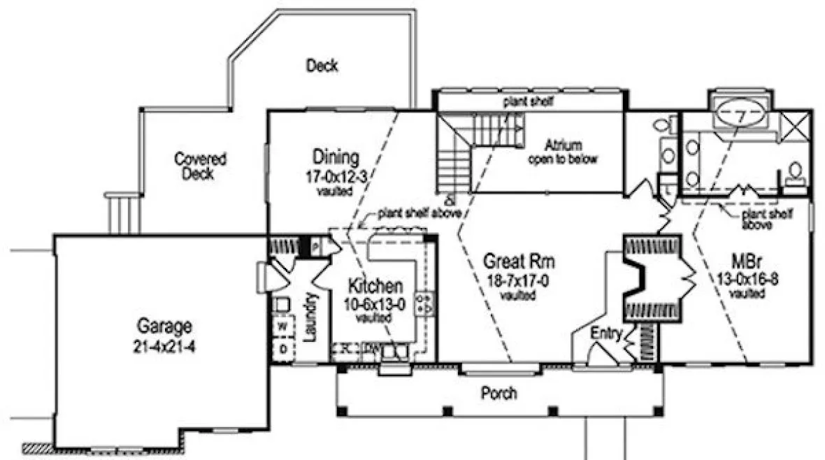 Main Floor Plan for House Plan #630842