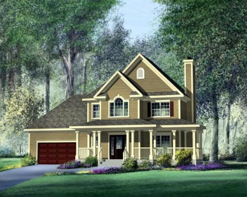 Full Rendering for House Plan #178071