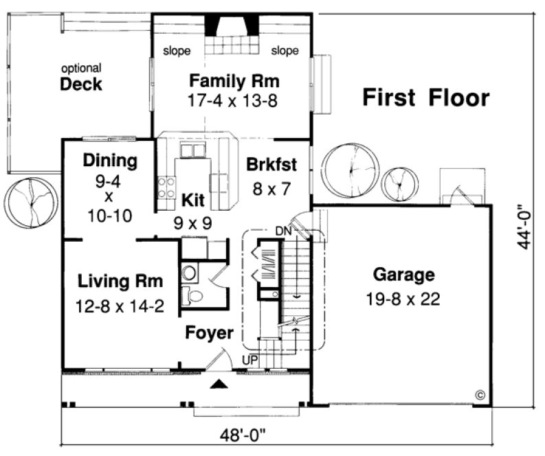 Main Floor Plan for House Plan #188072