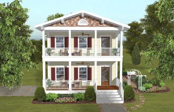 Full Rendering for House Plan #275302